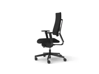 Bureaustoel Zwart Frame Zwart Synchroonmechanisme Met Armleuning - 3