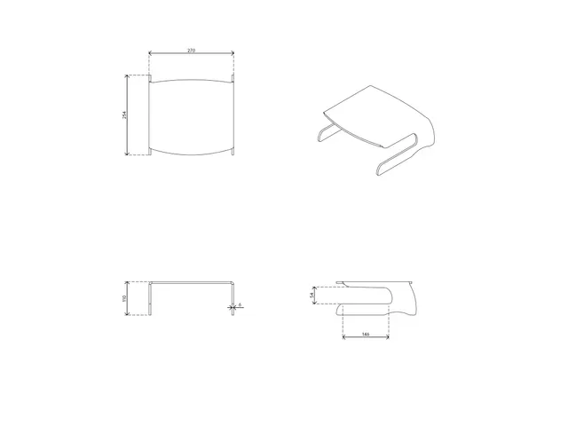 LCD Monitorverhoger VH 550 transparant acryl