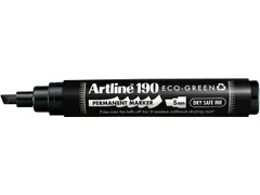 Permanent marker Artline 190 Eco schuin 2-5mm Dry Safe zwart