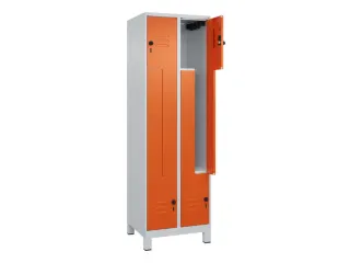 Z-garderobekast,HxBxD 1950x600x500mm,vak B 150/300mm,draaigrendel - 2