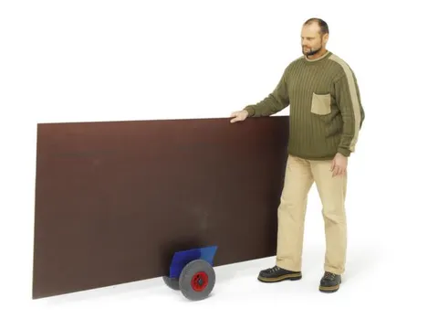 Platenroller 200kg Laadvlak Lxb 320x60mm Massief Rubber Banden