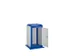 gereedschapswagen,HxBxD 1100x700x700mm,3geperforeerde platen buiten