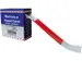 afzettape,band LxB 500mx80mm,rood/wit