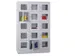 Armoire Multicases Portes Vitrées Hxlxp 1850X1230X500Mm 15Cases Large