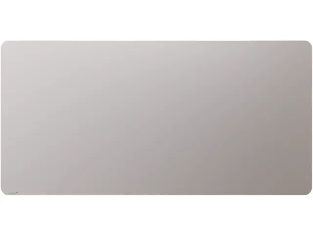 Tableau en verre mat 100x200cm gris chaud coins arrondis