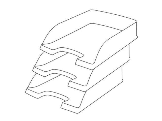 Brievenbak Leitz 5227 Recycle A4 zwart