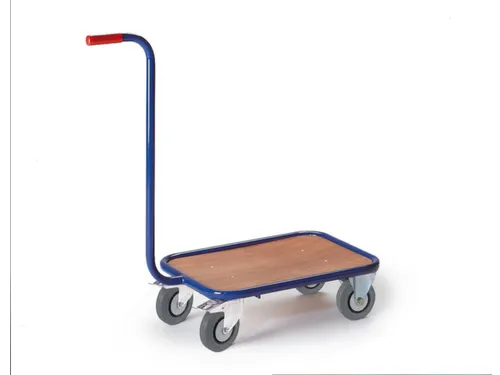rolplateau met duwstang,draagverm. 200kg,laadvl. LxB 600x500mm