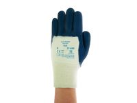 Handschoen Hycron 27-600 Blauw Blauw Wit Katoen Nitril Palm Maat 9