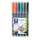 Viltstift Staedtler OHP Lumocolor 317 Medium 1.0mm Assorti 6 stuks