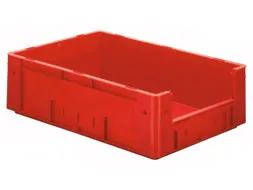 Euronorm Stapelkrat Rood 175x600x400mm 31l Gesloten Grijpopening
