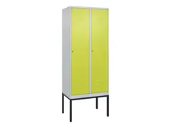 locker,HxBxD 2120x800x500mm,2vak,vak B 400mm,cil.-slot,voetonderstel