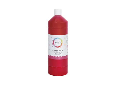 Plakkaatverf Qrea rood 1000ml