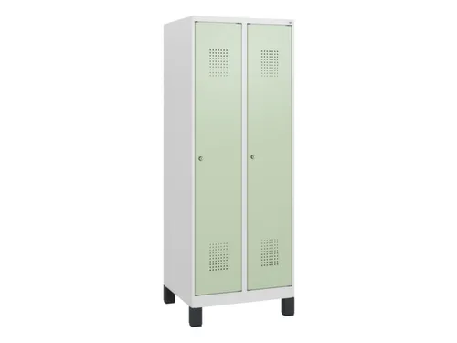 schoollocker,HxBxD 1630x600x500mm,2vak,vak B 300mm,cil.-slot,voeten