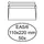Envelop Hermes bank EA5/6 110x220mm zelfklevend wit pak à 50 stuks