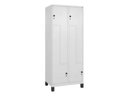 Z-garderobekast,HxBxD 1950x800x500mm,vak B 200/400mm,draaigrendel