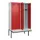 locker met bank,voor scheiding van kleding,HxBxD 2120x1200x815mm,4vak