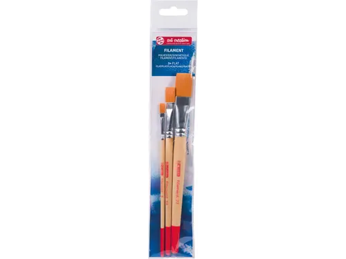 Aquarelpenselen Polyester Plat Set Van 3