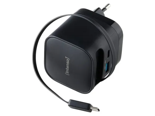 7806520 INTENSO GAN Power adapter USB-C 65 W zwart