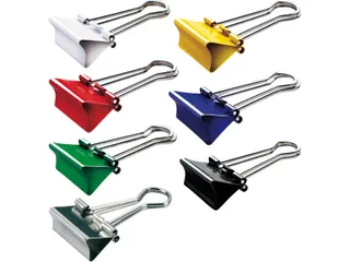 Papierklem MAUL 215 foldback 19mm capaciteit 7mm assorti - 1