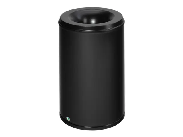 prullenmand zelfblussend 110 liter HxØ 750x465mm kop zwart
