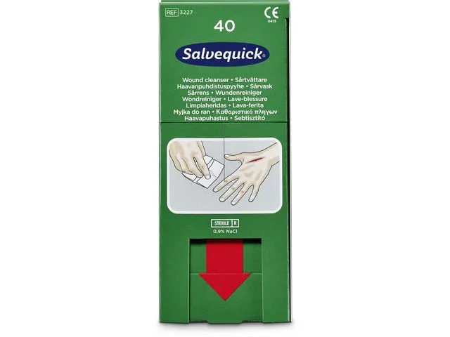 Wondschoonmaakdoekjes Salvequick/pk40