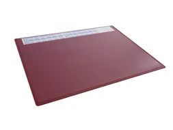 Schrijfonderlegger Rood 650x500 mm met transparant afdekvel PP