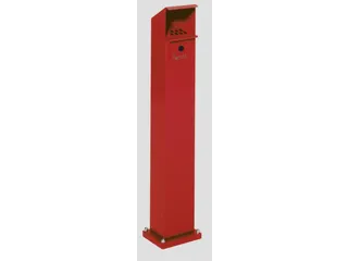 Asbakstaander Vierkant Staalplaat 2 liter 1150x180x150mm Overkapping - 1