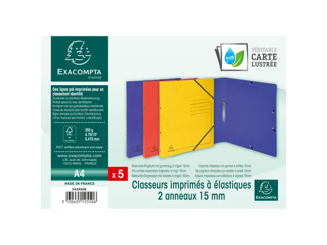 Pk5 Ringmap Elast. g lanskarton 2R 15mm g