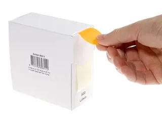 Ronde Etiketten, Diameter 35 Mm, Rol Van 500 Stuks, Fluo Oranje - 2