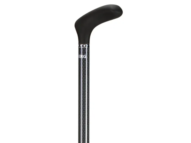 Wandelstok Able2 opvouwbaar carbon soft handvat zwart