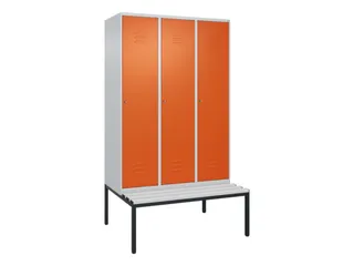 locker voor scheiding van kleding,HxBxD 2120x1200x815mm,3vak - 1