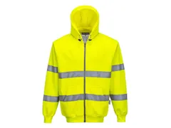 Portwest B305 hi-viz hoodie, fluo geel, maat S, per stuk