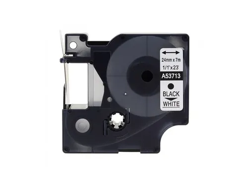 Label Tape Dymo Compatible 53713 24mm Zwart Op Wit