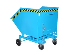 Kiepbak 1285x1340x1430mm 1000l M. Wielen Vorksloffen Ral5012