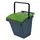 Easytech Afvalscheidingsbak Kunststof 40 Liter Grijs Groen