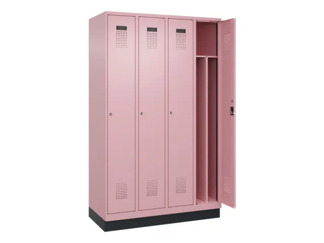 locker voor scheiding van kleding,HxBxD 1950x1200x500mm,4vak