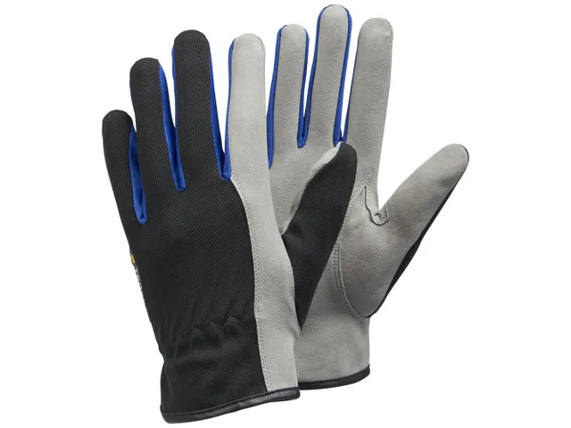 Tegera 325 precisiehandschoenen zwart/grijs/blauw maat 12 per 6 paar