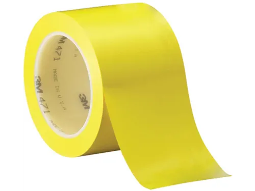 Vinyl tape 471, ft 50 mm x 33 m, geel