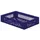 Euronorm-stapelbak 22l 120x600x400mm Wanden/bodem Opengewerkt Blauw