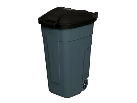 Afvalbak 100 Liter HxBxD 850x510x550mm Pp Romp en Deksel Antraciet