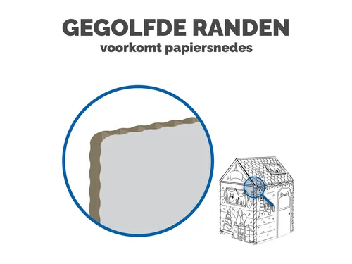 Kartonnen speelhuis XL Verjaardag Bankers Box Play inkleurbaar