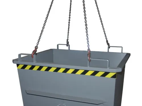 Bodemklepcontainer 1271x1040x1200mm 1m³ 2000kg Ral5012