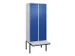 locker voor scheiding van kleding,HxBxD 2120x800x815mm,2vak