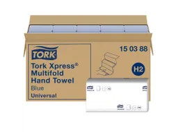 Tork 150388 H2 Xpress Multifold Handdoek Universal 2-laags Blauw