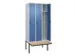 locker voor scheiding van kleding,HxBxD 2120x900x815mm,3vak