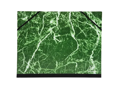 Tekenmap gemarmerd e last. 26x33cm groen