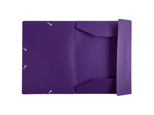 Elastomap A4 Assorti 3 Kleppen Polypropyleen 4/10de Ondoorschijnend