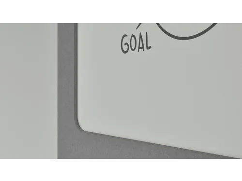 Silva verrijdbaar akoestisch whiteboard donkergrijs 200x120cm