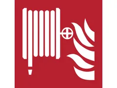 Pictogram bordje Djois Brandhaspel 200x200mm rood