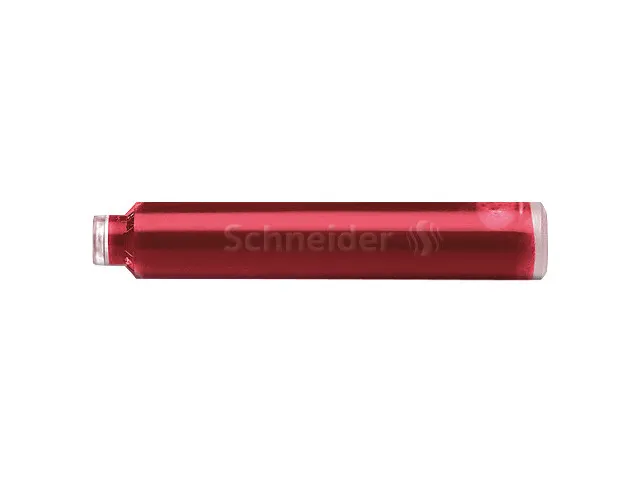 Inktpatronen Schneider doos a 6 stuks rood